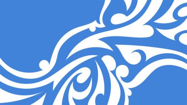 Geleneksel batik şablonda sunulan soyut arkaplan