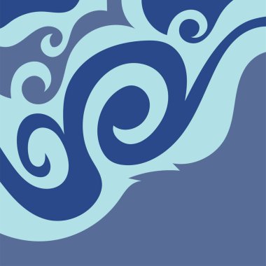 Geleneksel batik şablonda sunulan soyut arkaplan