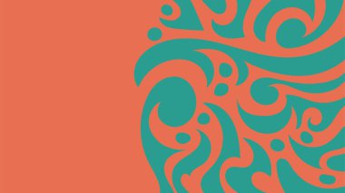 Geleneksel batik şablon vektör sıvı ve sıvıyla sunulan soyut arkaplan