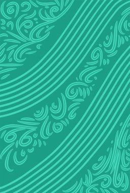 Geleneksel batik şablon vektör sıvı ve sıvıyla sunulan soyut arkaplan