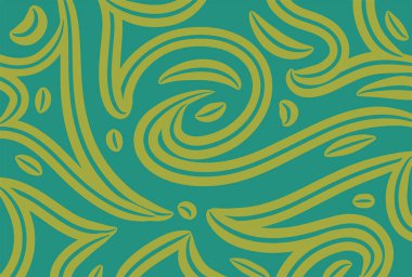 Geleneksel batik şablon vektör sıvı ve sıvıyla sunulan soyut arkaplan