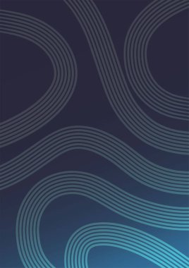 Dalgalı çizgiler soyut dalga arkaplanı mavi yeşil