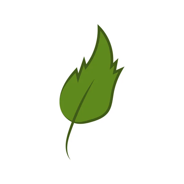 Nature Vert Feuille Logo Illustration Vecteur Icône Sur Fond Blanc — Image vectorielle