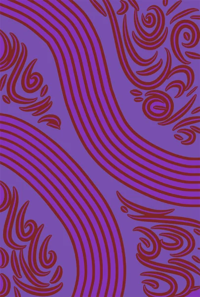 Fondo Abstracto Presentado Patrón Batik Tradicional Vector Líquido Fluido — Archivo Imágenes Vectoriales