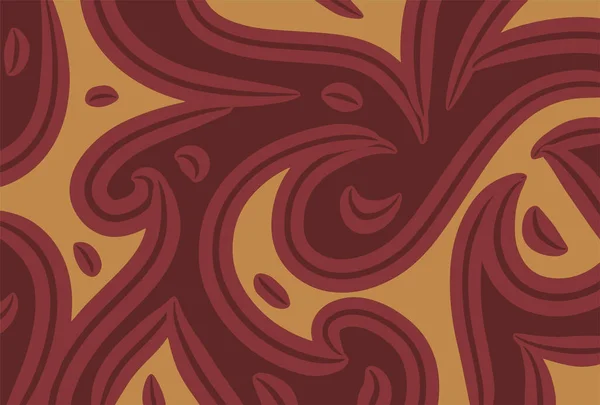 Fondo Abstracto Presentado Patrón Batik Tradicional Vector Líquido Fluido — Vector de stock