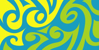 Vektör renkli sıvı ve akışkan soyut arkaplan. Geleneksel batik şablonda sunulan soyut arkaplan