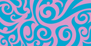 Vektör renkli sıvı ve akışkan soyut arkaplan. Geleneksel batik şablonda sunulan soyut arkaplan