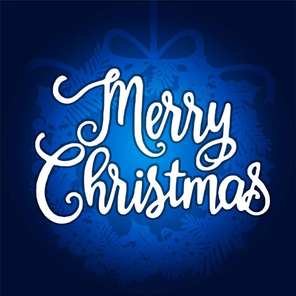 Merry Christmas Greetings Card Design Vector Art — Stock Vector