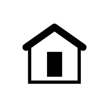 Basit konut simgesi ev geliştirici logo vektör sanatı