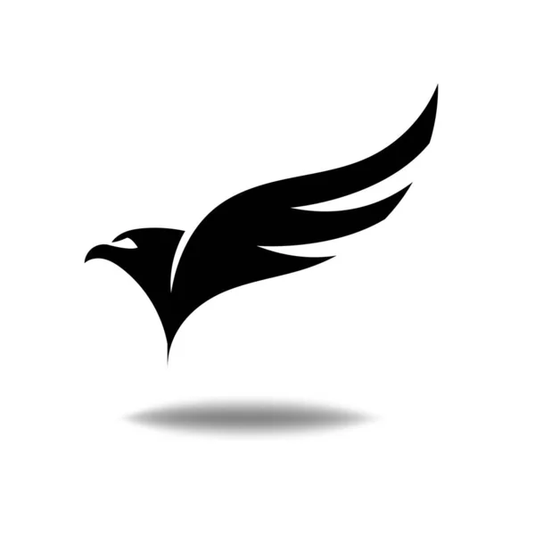Gestileerde Vogel Illustratie Vogellogo Symbool — Stockvector