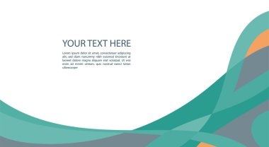 slayt sunumu arkaplanı renk dalga süsü ve kopyalama alanı.