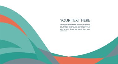 slayt sunumu arkaplanı renk dalga süsü ve kopyalama alanı.