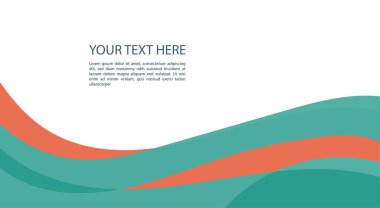 slayt sunumu arkaplanı renk dalga süsü ve kopyalama alanı.