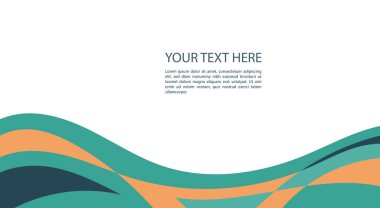 slayt sunumu arkaplanı renk dalga süsü ve kopyalama alanı.