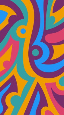 girdapları ve eğrileri olan soyut dikey arkaplan