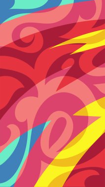 girdapları ve eğrileri olan soyut dikey arkaplan