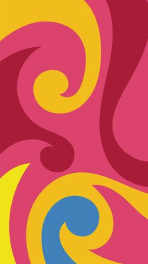 girdapları ve eğrileri olan soyut dikey arkaplan