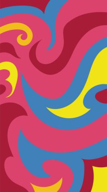 girdapları ve eğrileri olan soyut dikey arkaplan