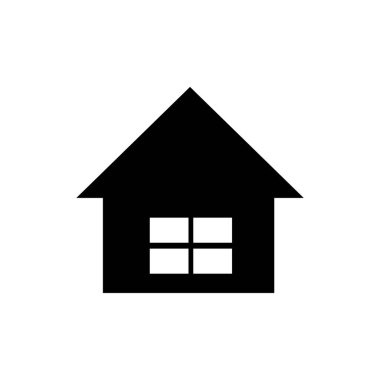 Ev ikonu. ev veya özellik sembolü veya logosu.