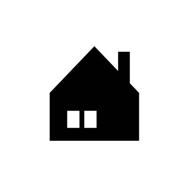 Ev ikonu. ev veya özellik sembolü veya logosu.