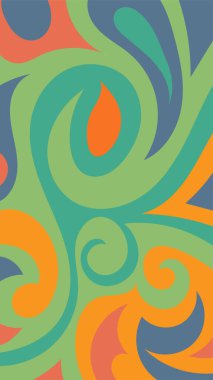 girdapları ve eğrileri olan soyut dikey arkaplan