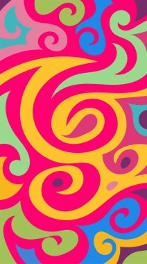 girdapları ve eğrileri olan soyut dikey arkaplan