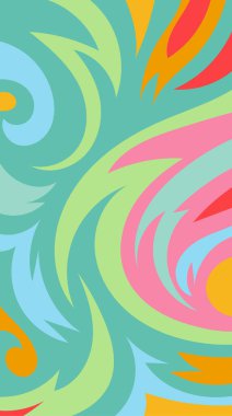 girdapları ve eğrileri olan soyut dikey arkaplan