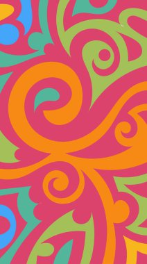 girdapları ve eğrileri olan soyut dikey arkaplan