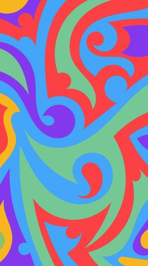 girdapları ve eğrileri olan soyut dikey arkaplan