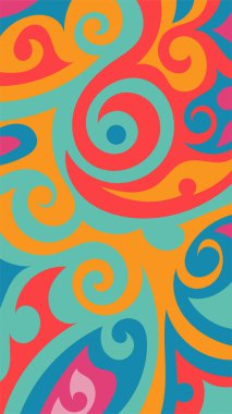 girdapları ve eğrileri olan soyut dikey arkaplan