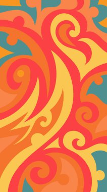 girdapları ve eğrileri olan soyut dikey arkaplan