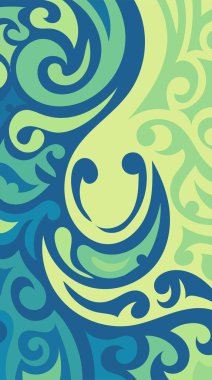 girdapları ve eğrileri olan soyut dikey arkaplan