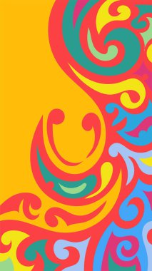 girdapları ve eğrileri olan soyut dikey arkaplan