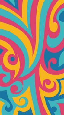 girdapları ve eğrileri olan soyut dikey arkaplan