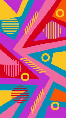 Çember şekilli soyut geometrik arkaplan süslemeleri.