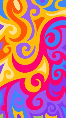 girdapları ve eğrileri olan soyut dikey arkaplan