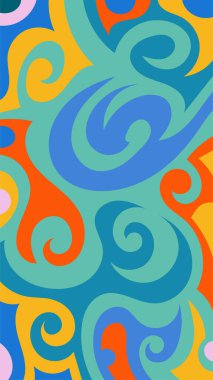 girdapları ve eğrileri olan soyut dikey arkaplan