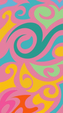 girdapları ve eğrileri olan soyut dikey arkaplan