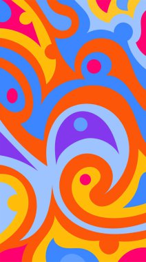 girdapları ve eğrileri olan soyut dikey arkaplan