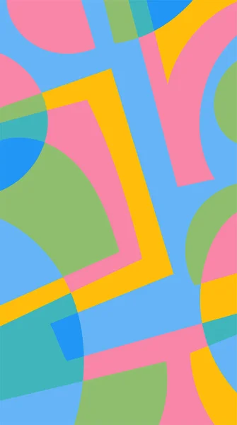 Абстрактная Фоновая Мозаика Различной Геометрической Грани Коллаж Различных Геометрических Фрагментов — стоковый вектор