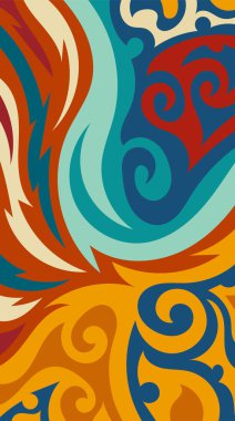 dikey soyut arkaplan ya da süslü kıvrımlı duvar kağıdı. akan eğriler soyut arkaplan.