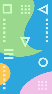 kıvrımlı şekiller ve geometrik süslemelerle soyut arkaplan.