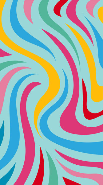 абстрактный фон с пылающими кривыми формами потока.