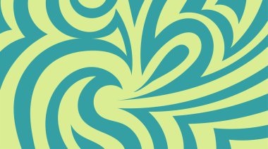 Sanatsal girdaplar ve eğrilerle soyut arkaplan.