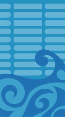 kıvrımlı süslemeleri ve çubukları olan soyut geometrik arkaplan