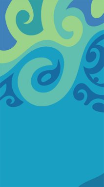 girdapları ve eğrileri olan soyut dikey arkaplan