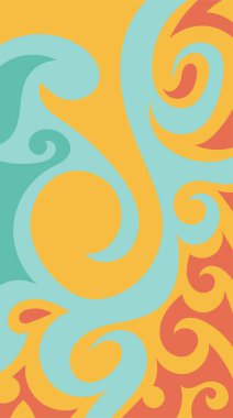 girdapları ve eğrileri olan soyut dikey arkaplan