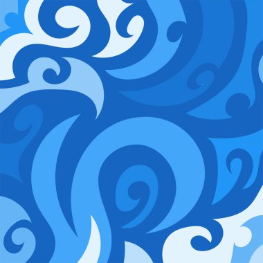 Sanatsal girdaplar ve eğrilerle soyut arkaplan.