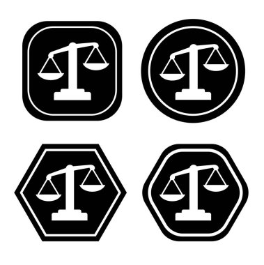 Ölçek simgesi. Adalet ya da ahlak ilkesi, dürüstlük ilkesi,