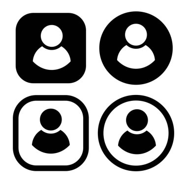 İnsanlar ya da insan avatar sembolü. üye veya kullanıcı simgesi.